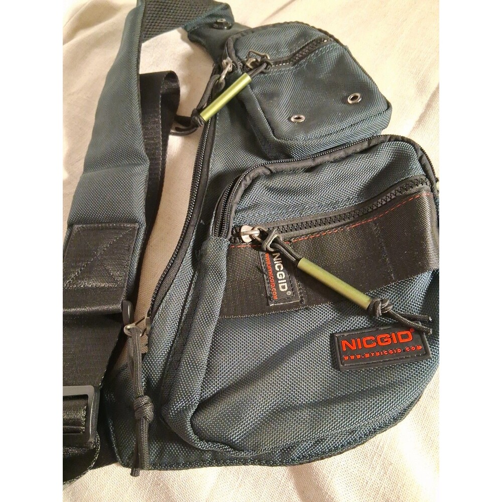 Nicgid performance Sling Bag Chest Shoulder Backpack Crossbody Bag Dark Gray